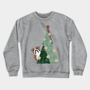 Minimal Christmas English Bulldog Crewneck Sweatshirt